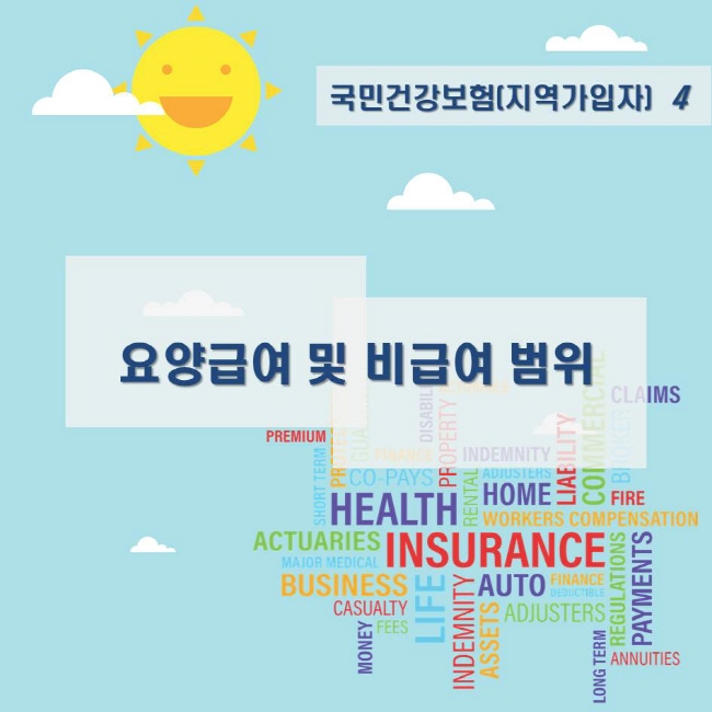 국민건강보험(지역가입자) 4 요양급여 및 비급여 범위